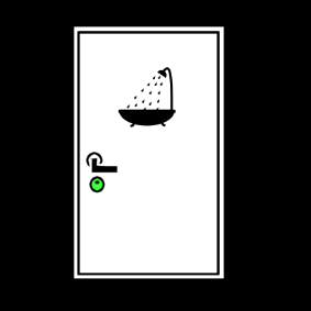 bathroom door unlocked